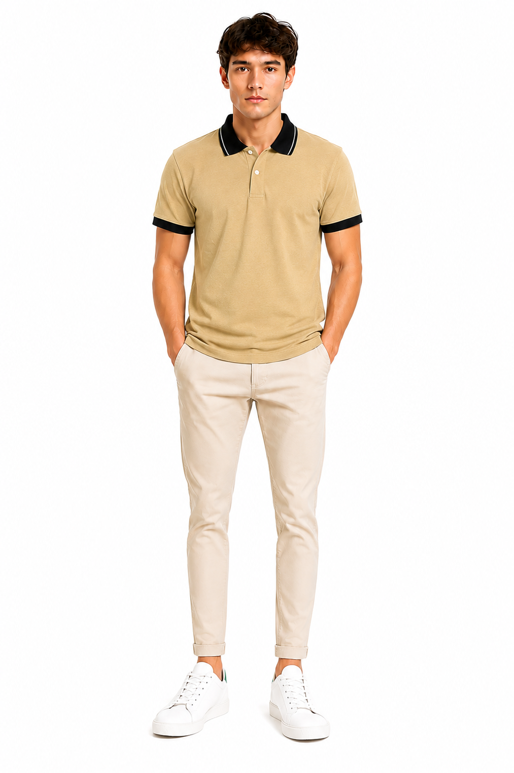 Men's Premium khaki Polo Shirt