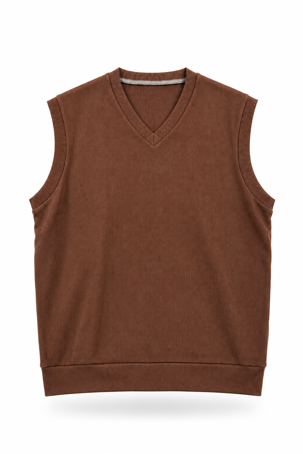 Men's Premium D-Brown Knitted Vest