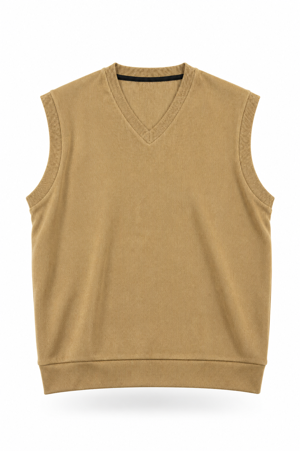 Men's Premium Khaki Knitted Vest