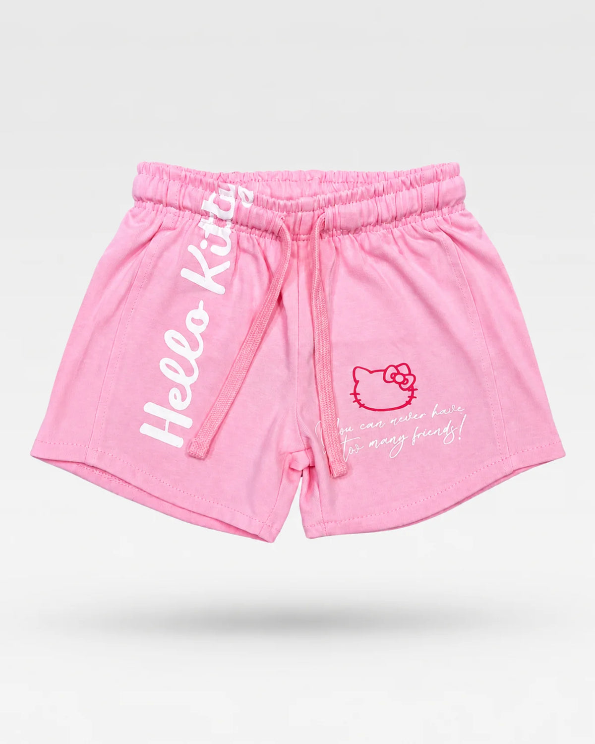 Girl's Premium Printed Pink Shorts