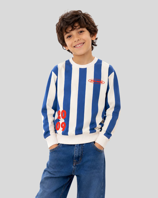 Boys Premium Striped Sweatshirt