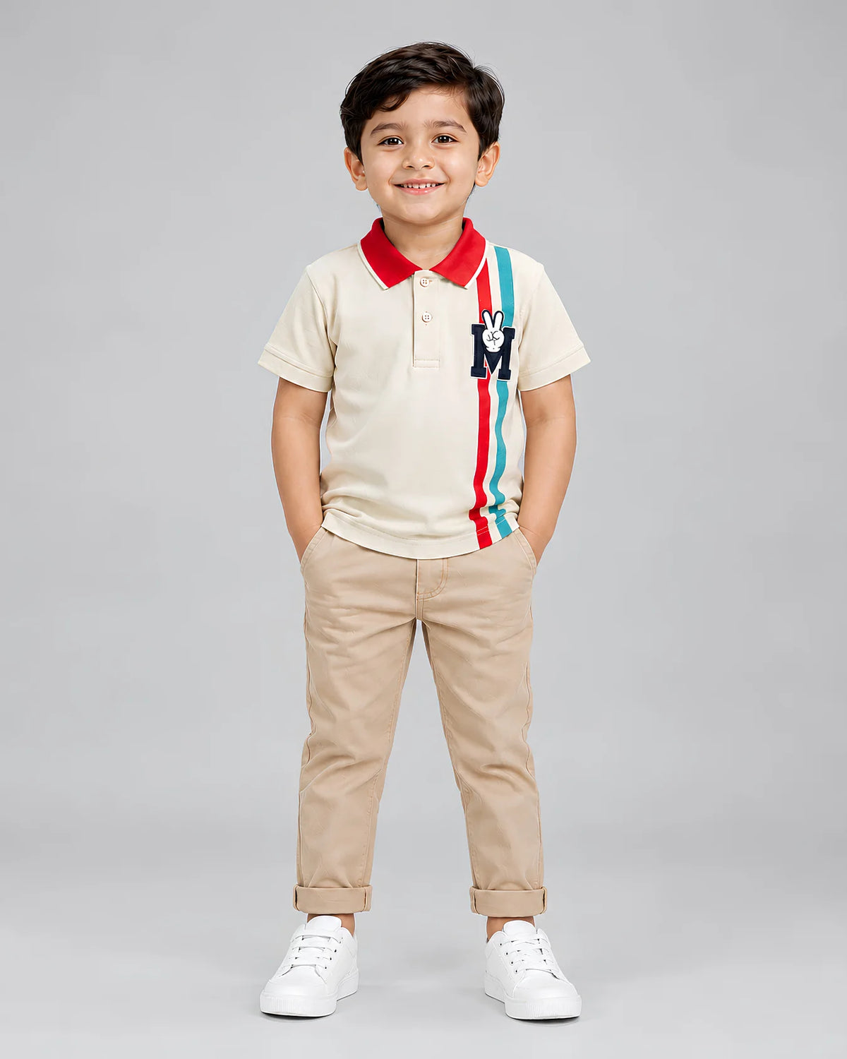 Boys Premium Striped Polo Shirt