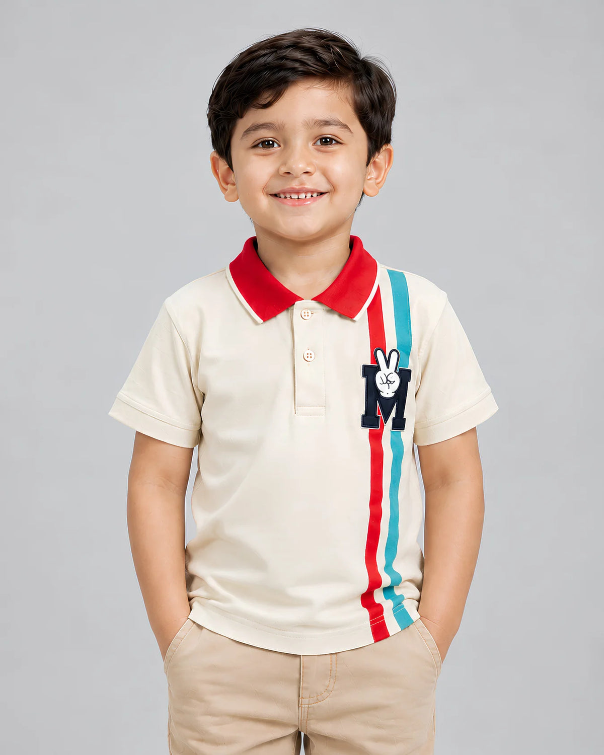 Boys Premium Striped Polo Shirt