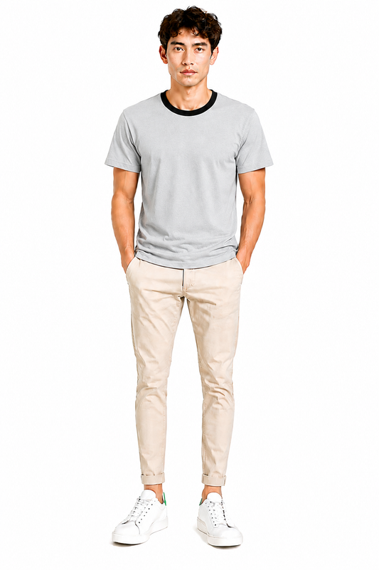 Men's Premium Silver Gray T-Shirt