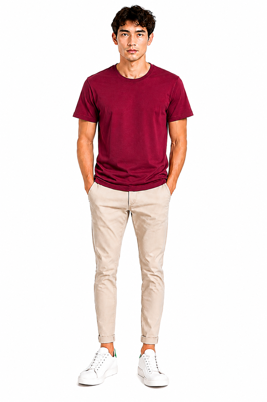 Men's Premium D.Maroon T-Shirt