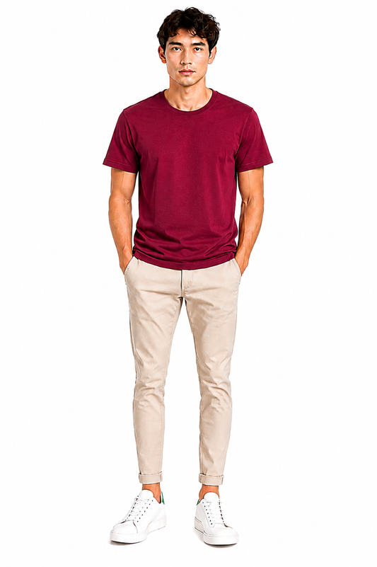 Men's Premium D.Maroon T-Shirt