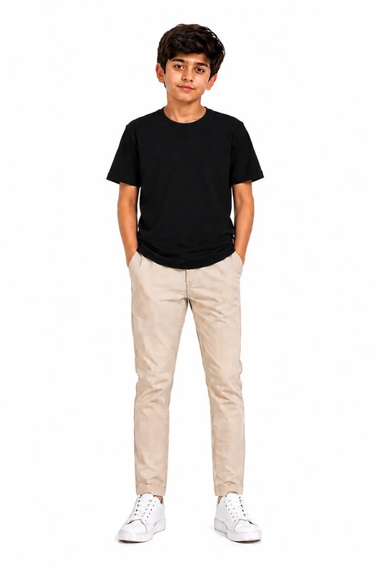 Boy's Premium Black T-Shirt
