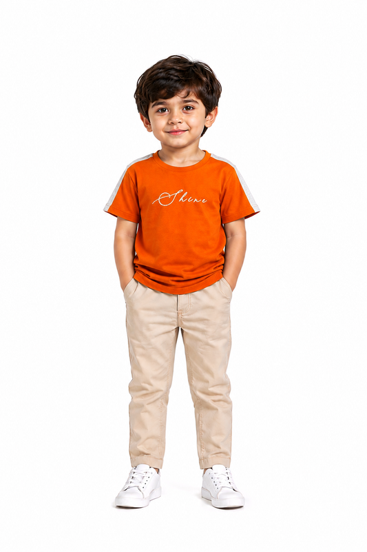 Boy's Premium Orange T-Shirt