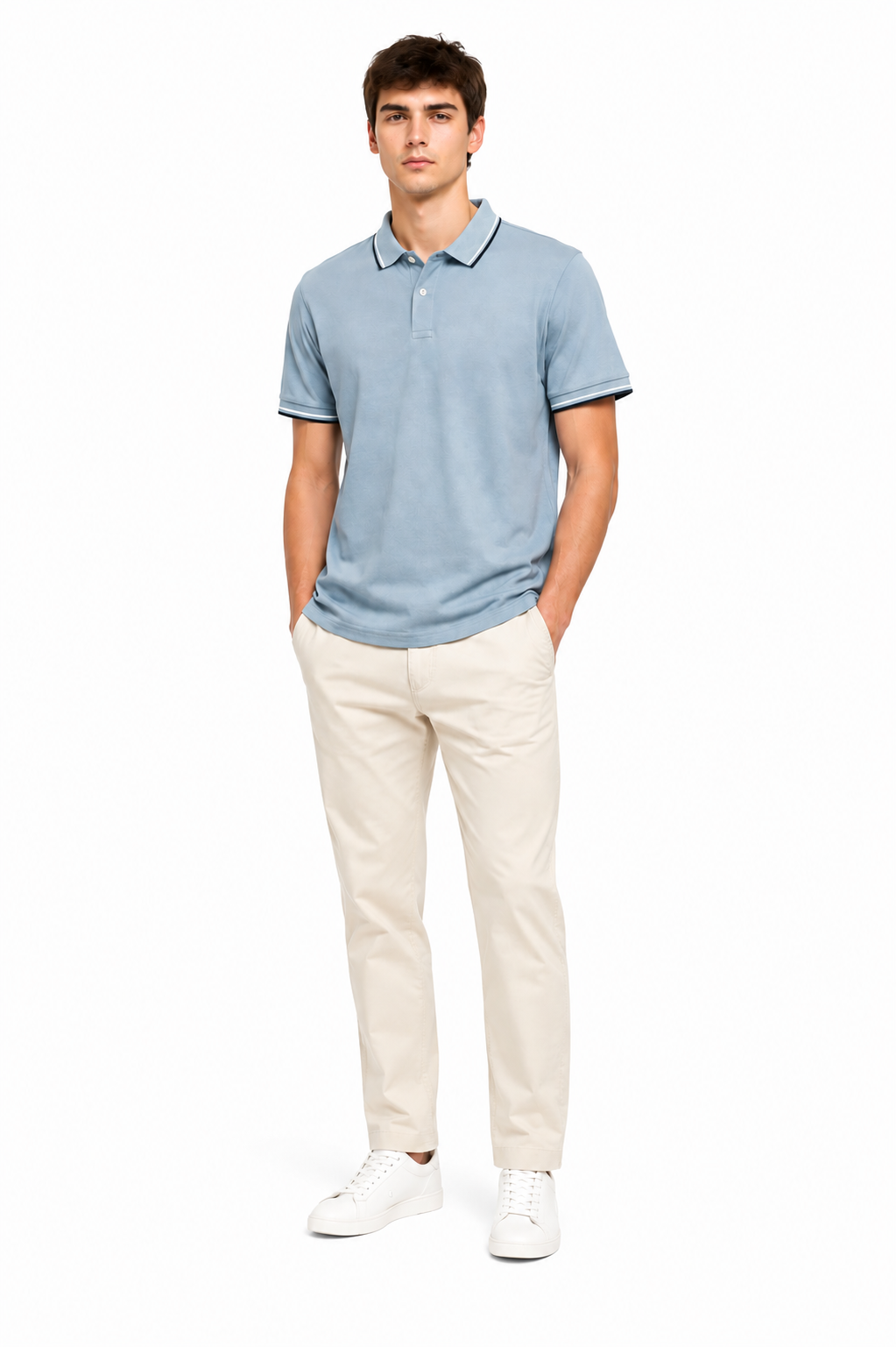 Men's Premium Sky Blue Polo Shirt