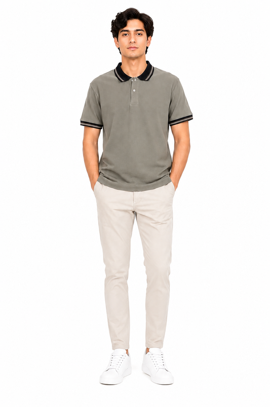 Men's Premium Charcoal Polo Shirt