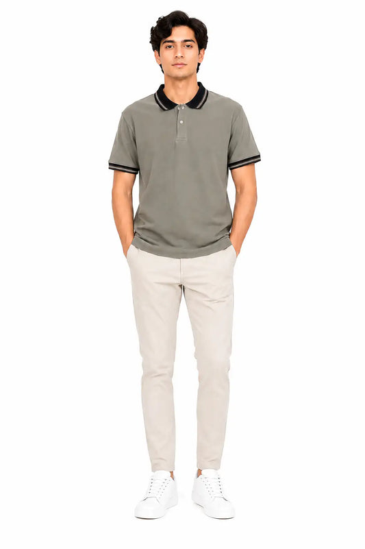 Men's Premium Charcoal Polo Shirt