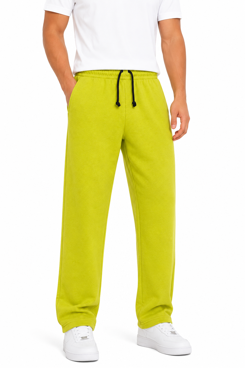 Men's Premium Lime Green Sweat Pant