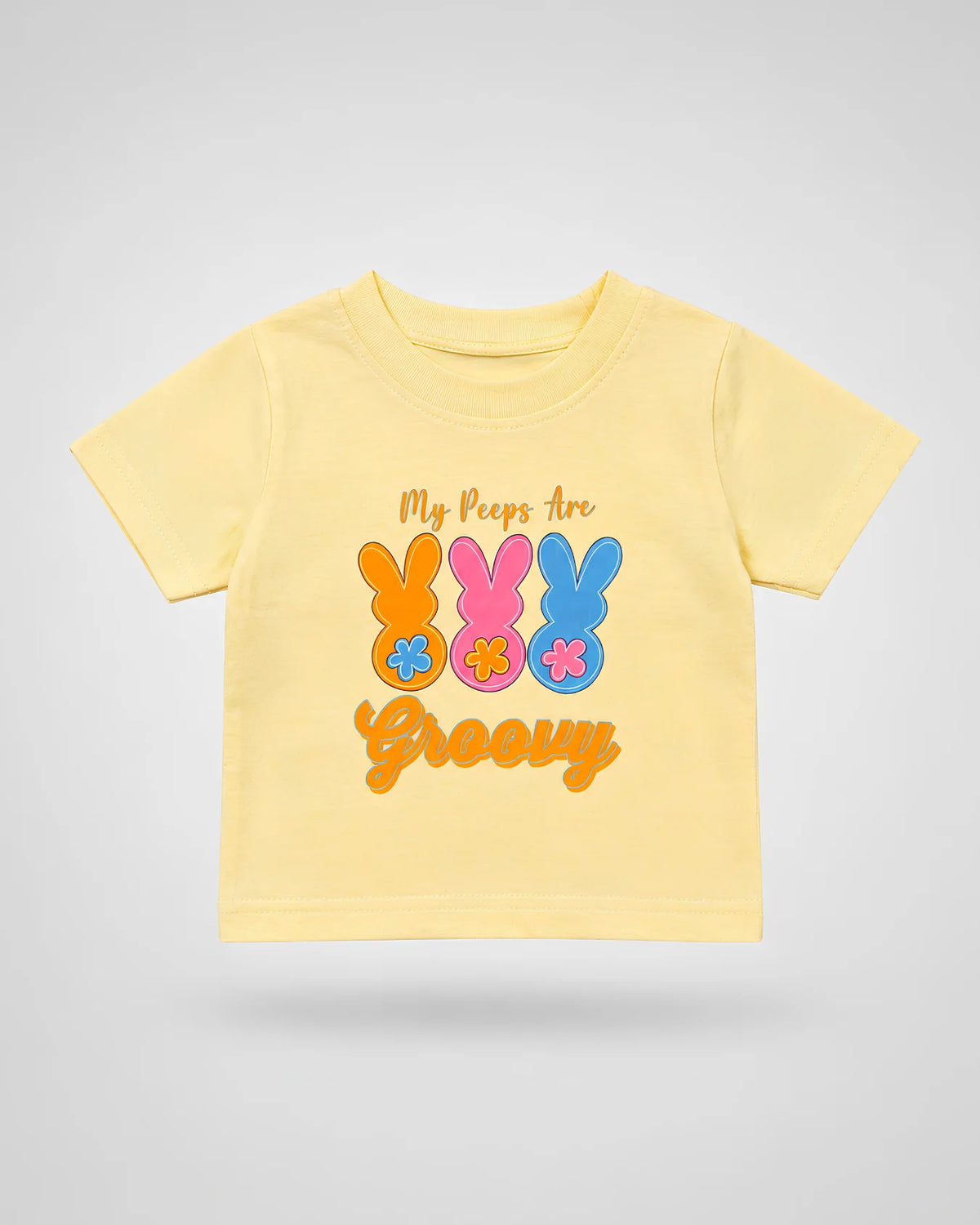 Girl's My Peeps Are Groovy Graphic T-Shirt