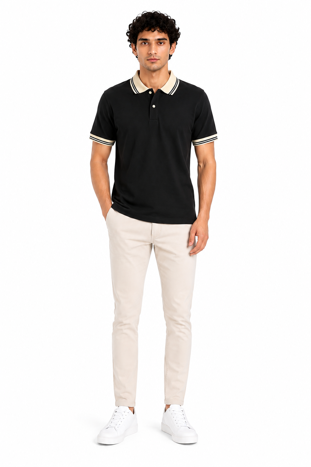 Men's Premium Black Polo Shirt