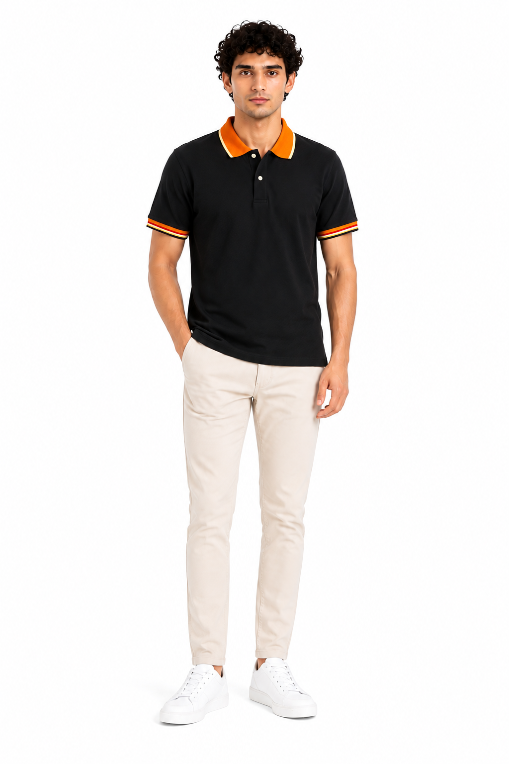Men's Premium Black Polo Shirt