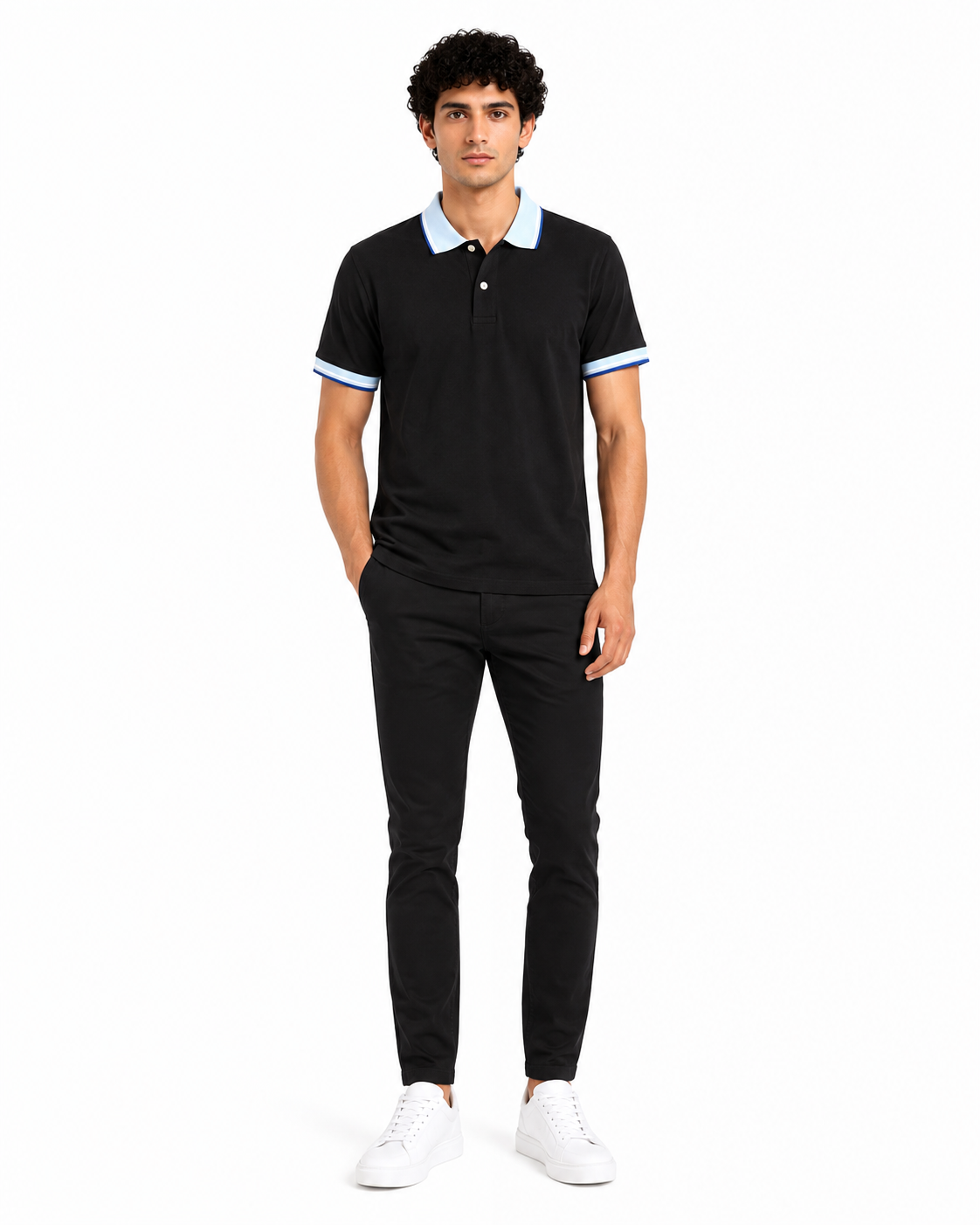 Men's Premium Black Polo Shirt