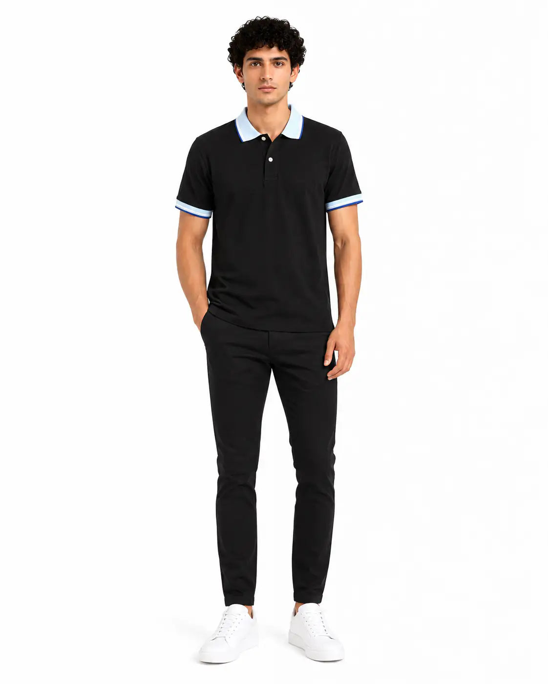 Men's Premium Black Polo Shirt