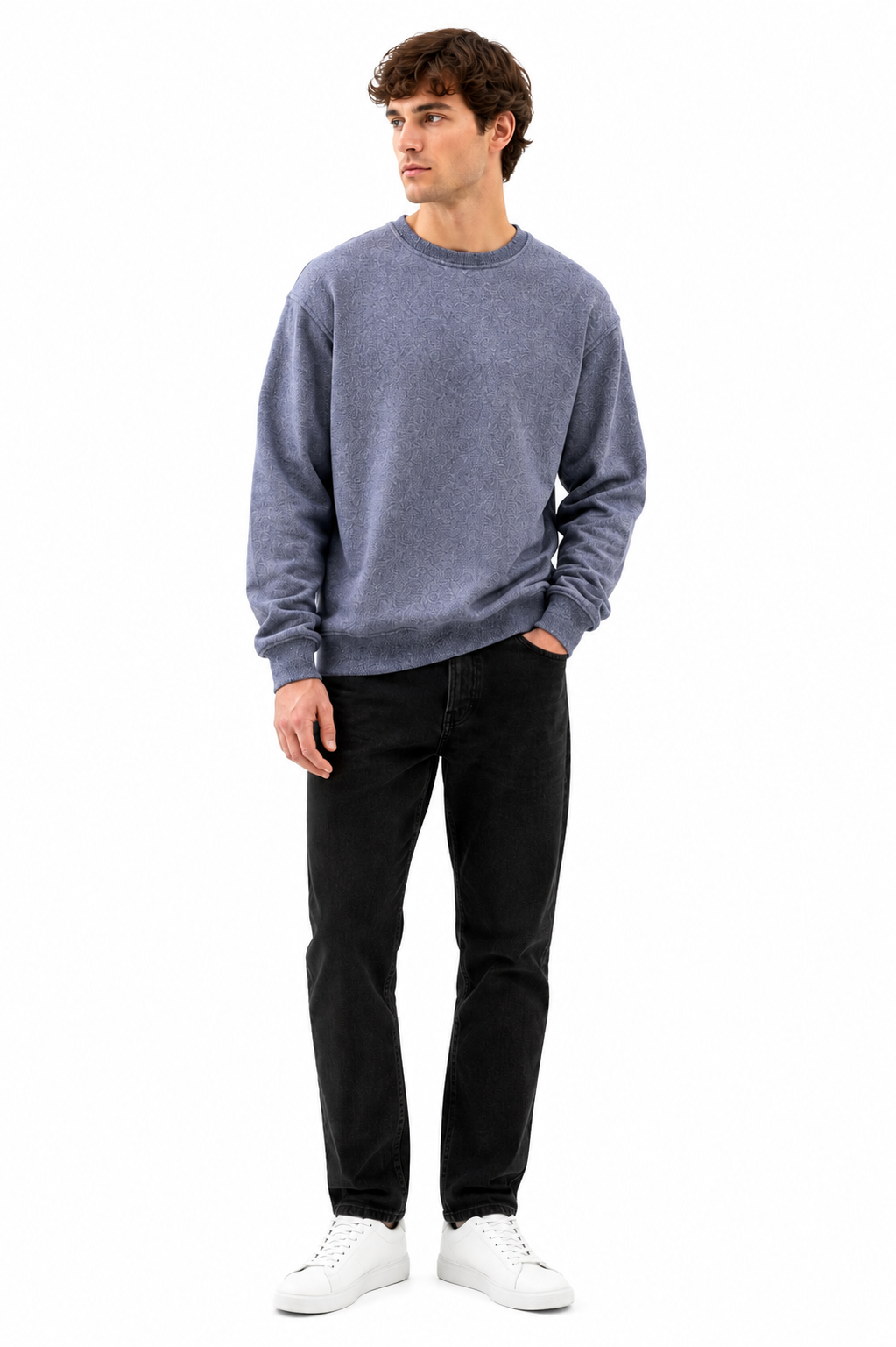 Men's Premium Blue Sweatshirt