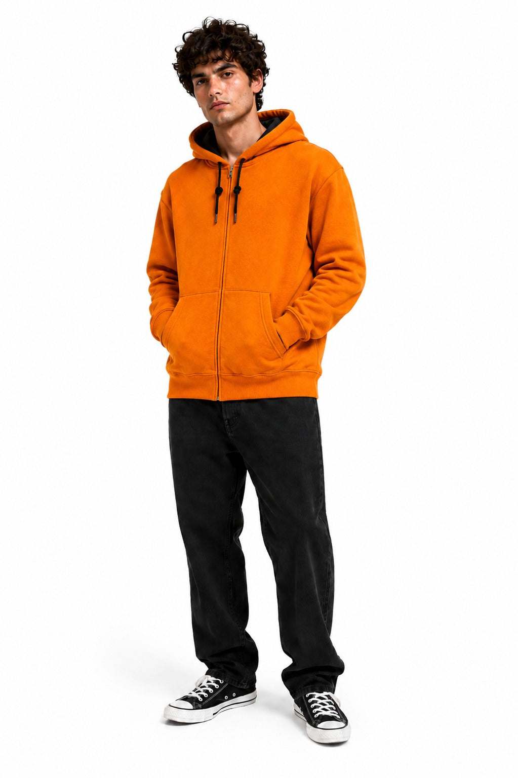 Men's Premium Mustard Zipper Hoodie