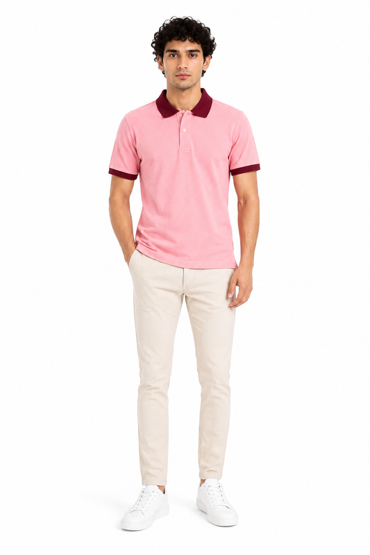 Men's Premium Pink Polo Shirt