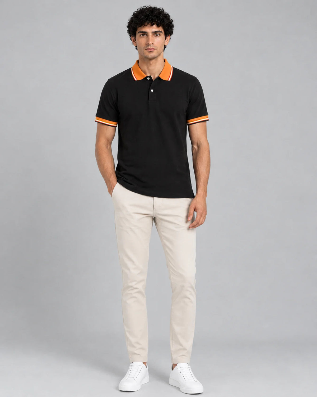 Men's Premium Black Polo Shirt