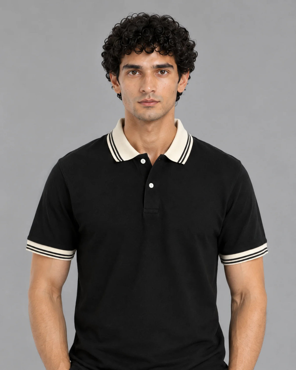 Men's Premium Black Polo Shirt