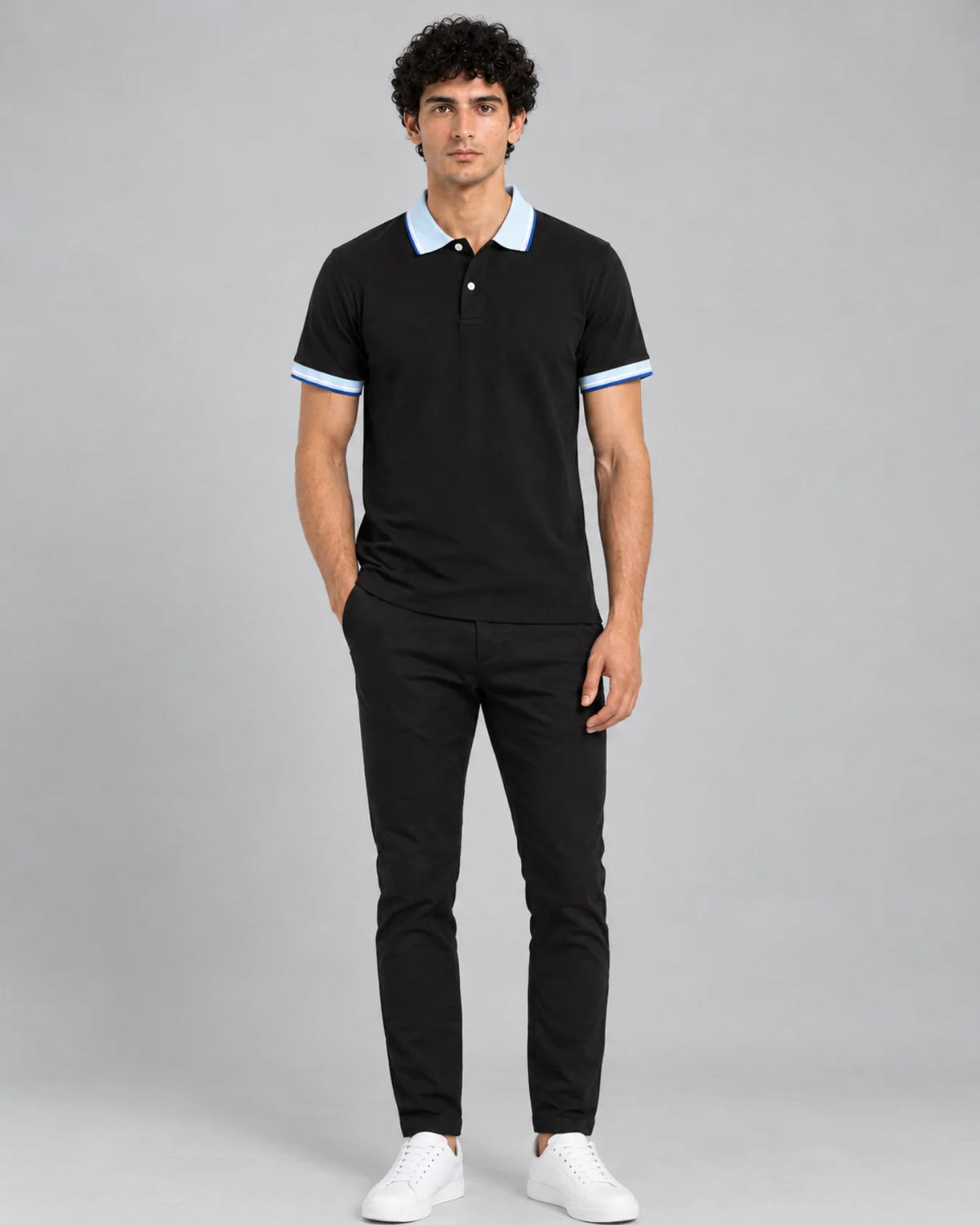 Men's Premium Black Polo Shirt