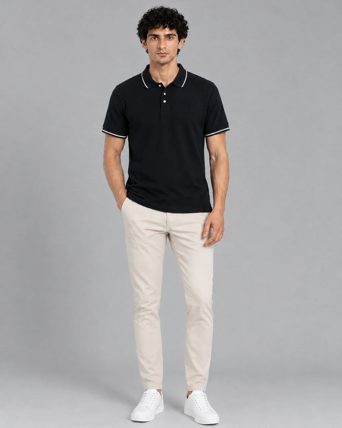 Men's Premium Black Polo Shirt