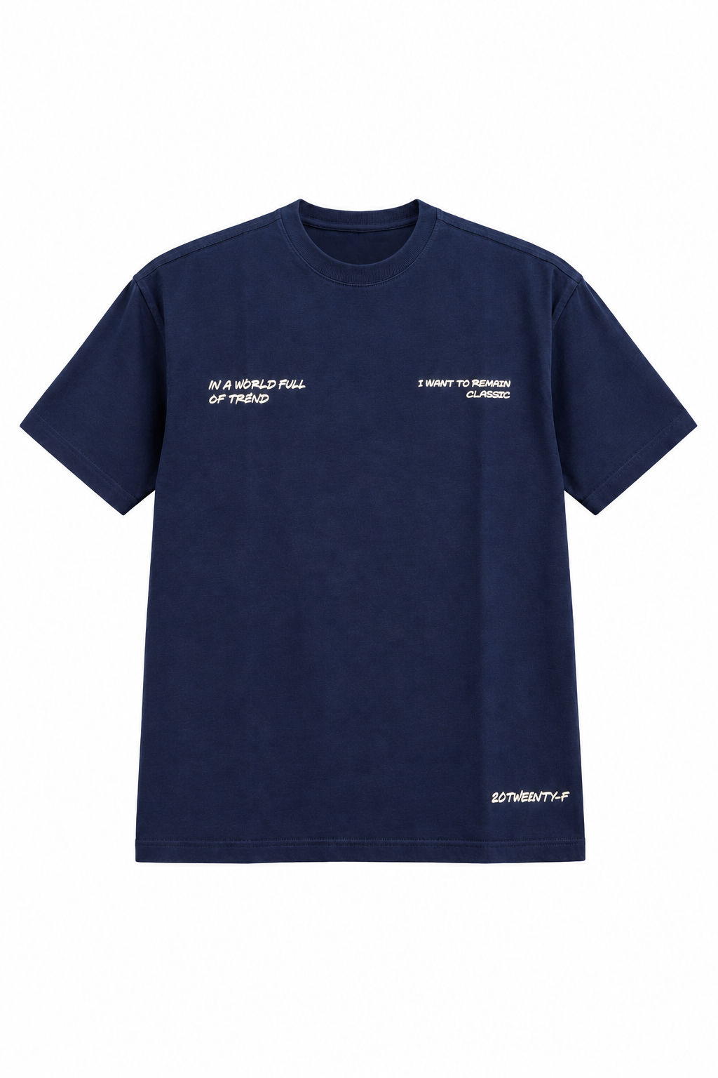 Men's Premium Navy Printed T-Shirt
