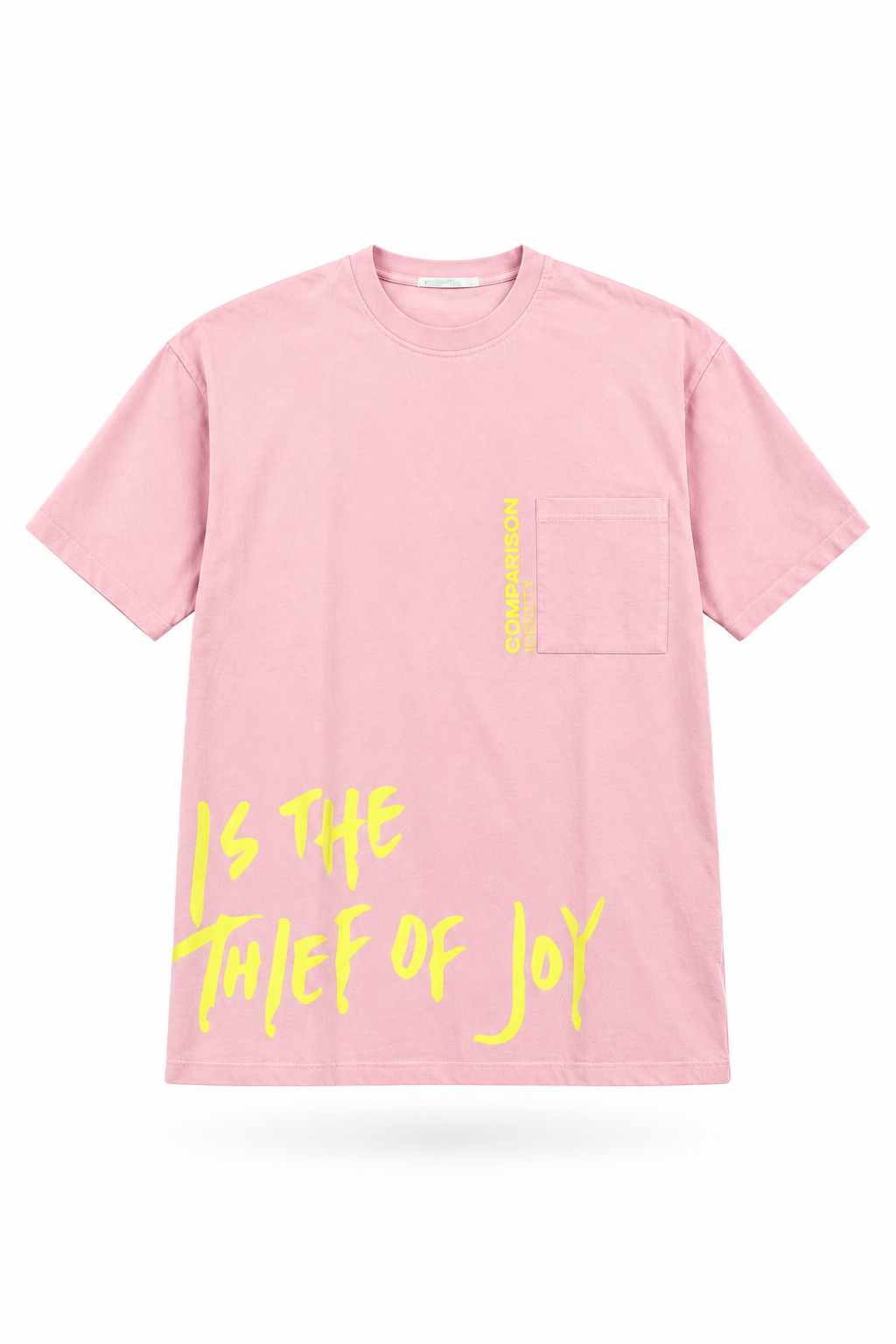 Men's Premium Pink Printed T-Shirt