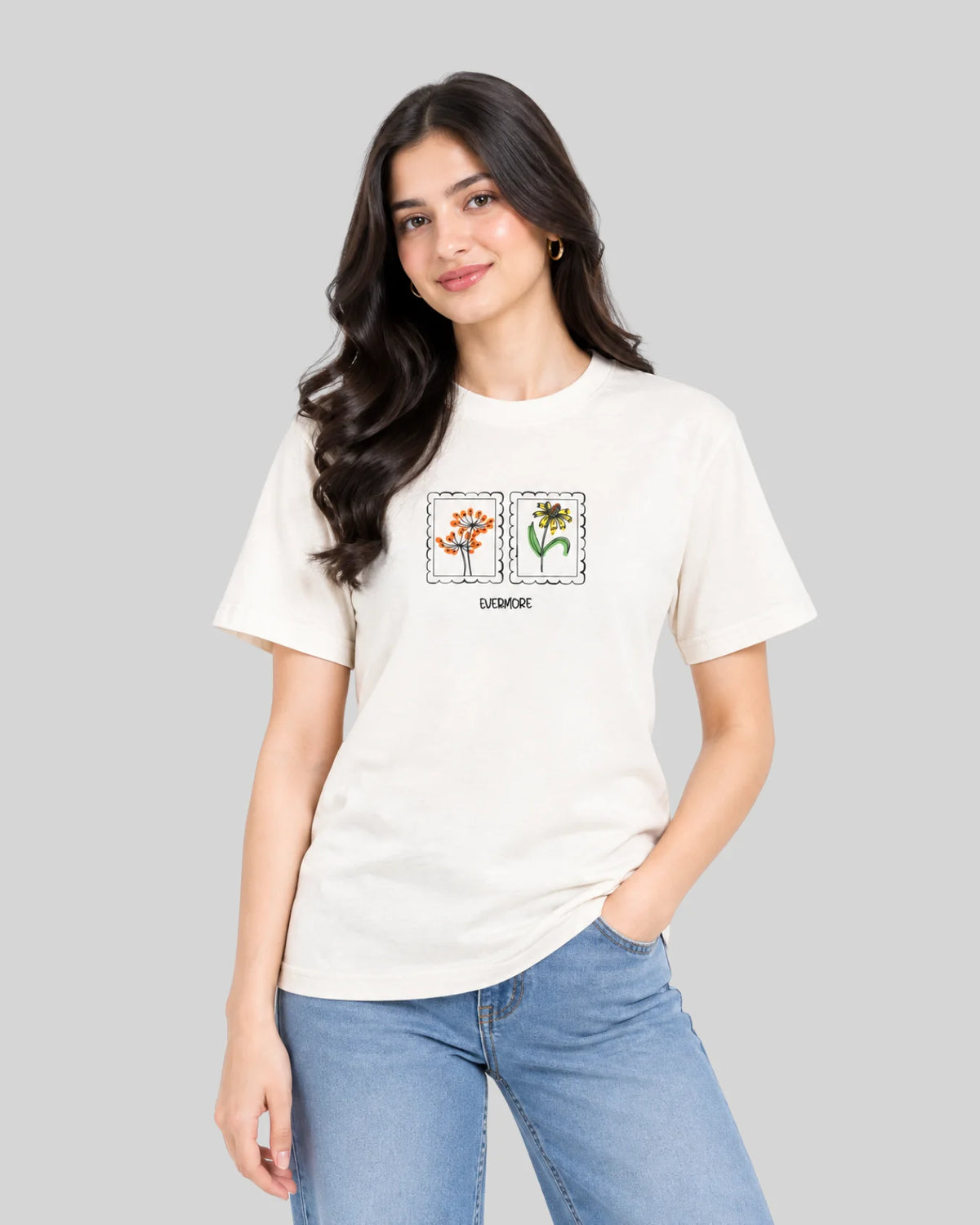Women Evermore Floral Graphic T-Shirt