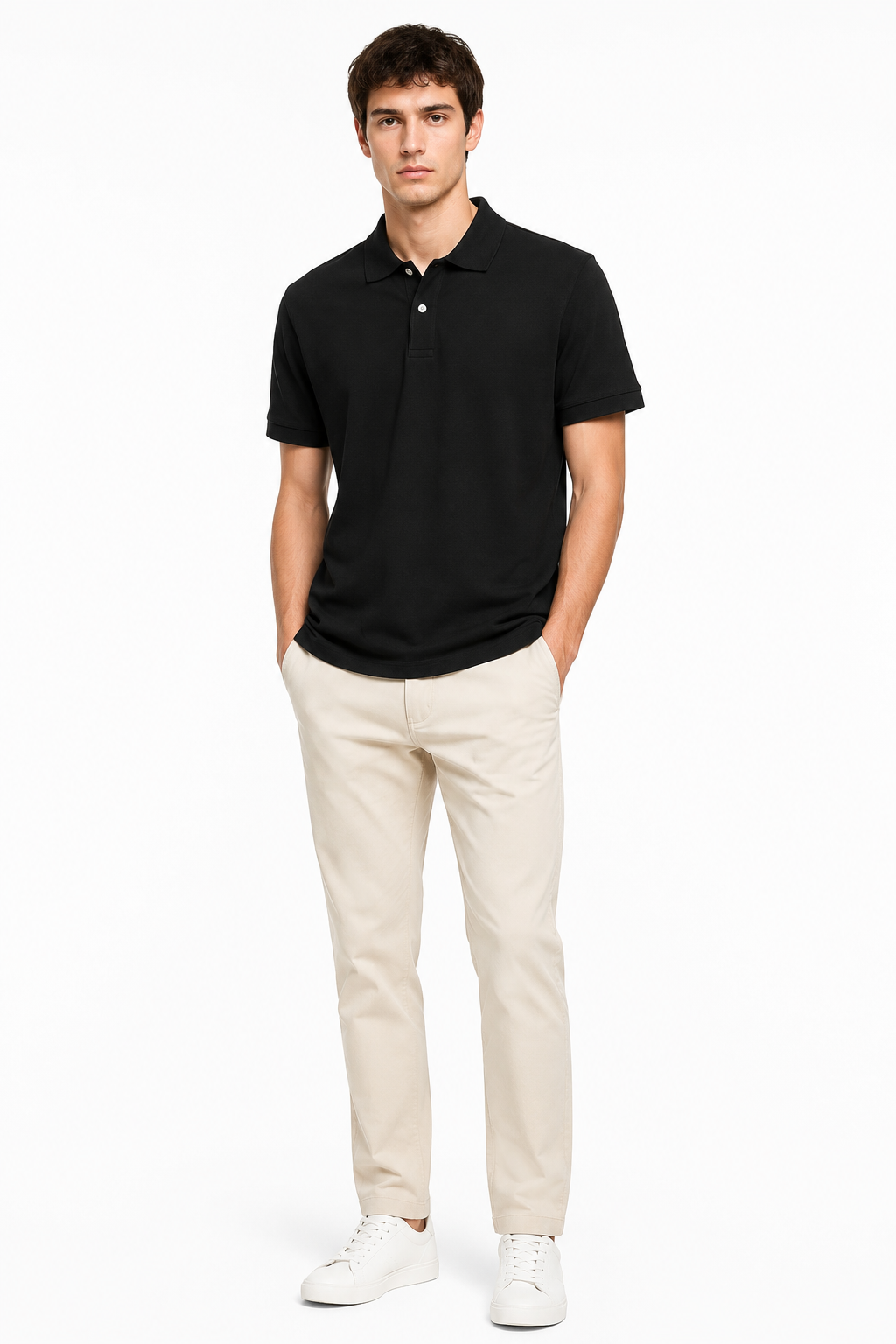 Men's Premium Black Polo Shirt