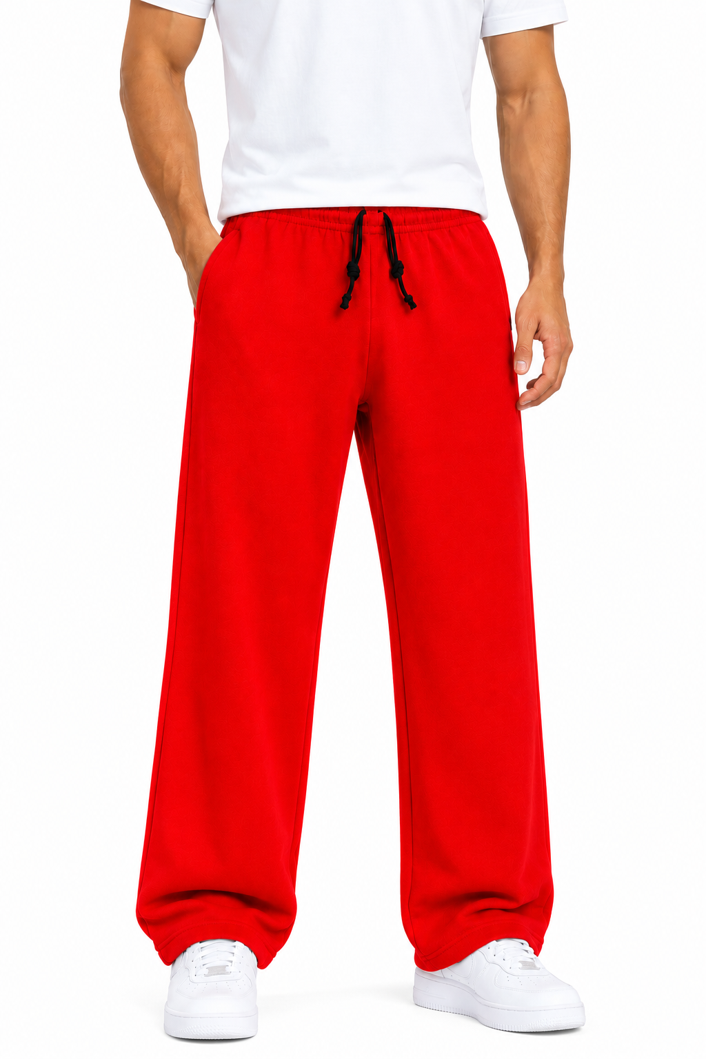 Men's Premium Red Dhalia Sweat Pant
