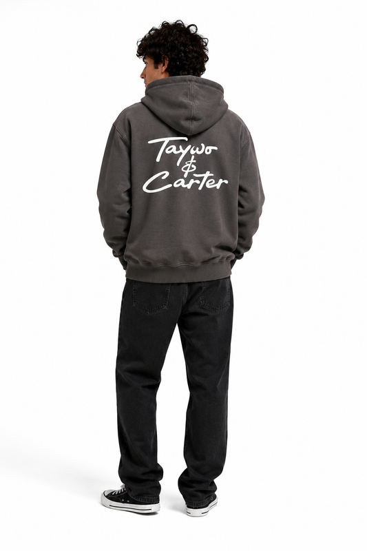 Men's Heavy Weight Premium Charcoal Hoodie
