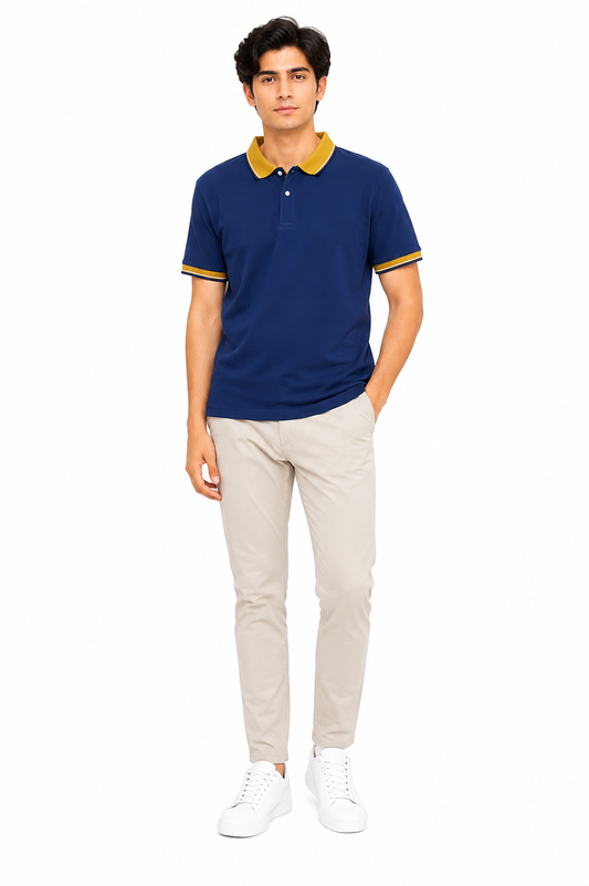 Men's Premium Blue Polo Shirt