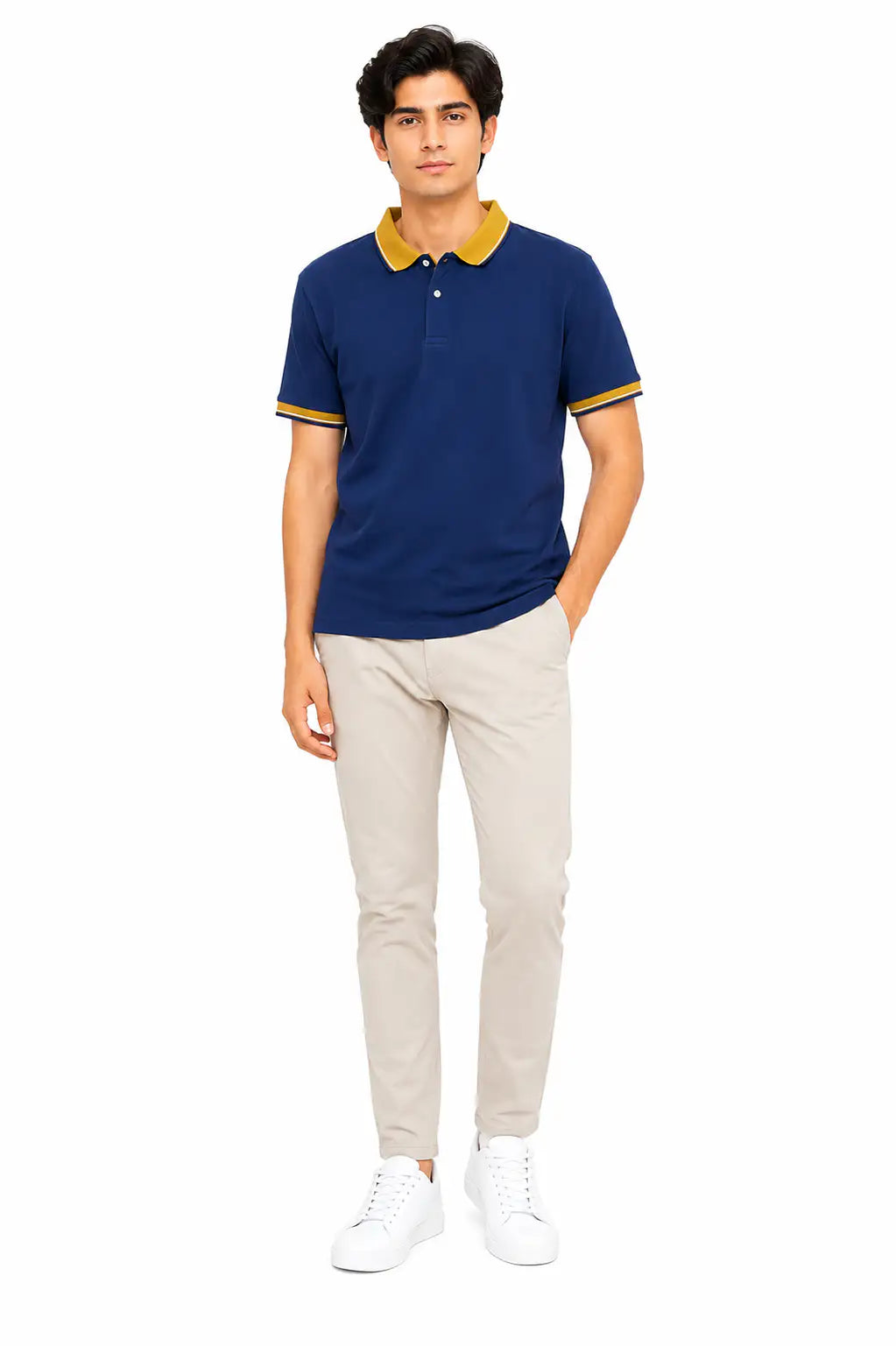 Men's Premium Blue Polo Shirt