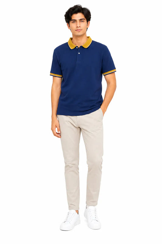 Men's Premium Blue Polo Shirt