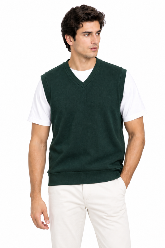 Men's Premium Pegeant Blue Knitted Vest