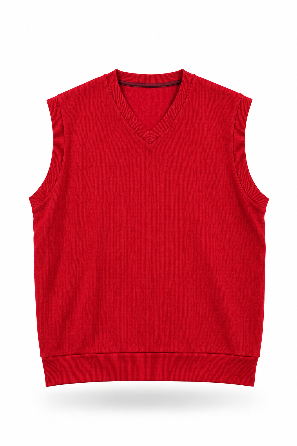 Men's Premium Red Dhalia Knitted Vest