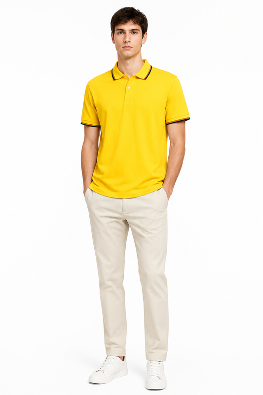 Men's Premium Yellow Polo Shirt