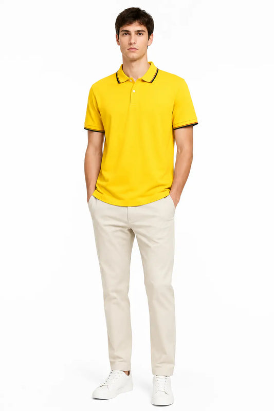 Men's Premium Yellow Polo Shirt